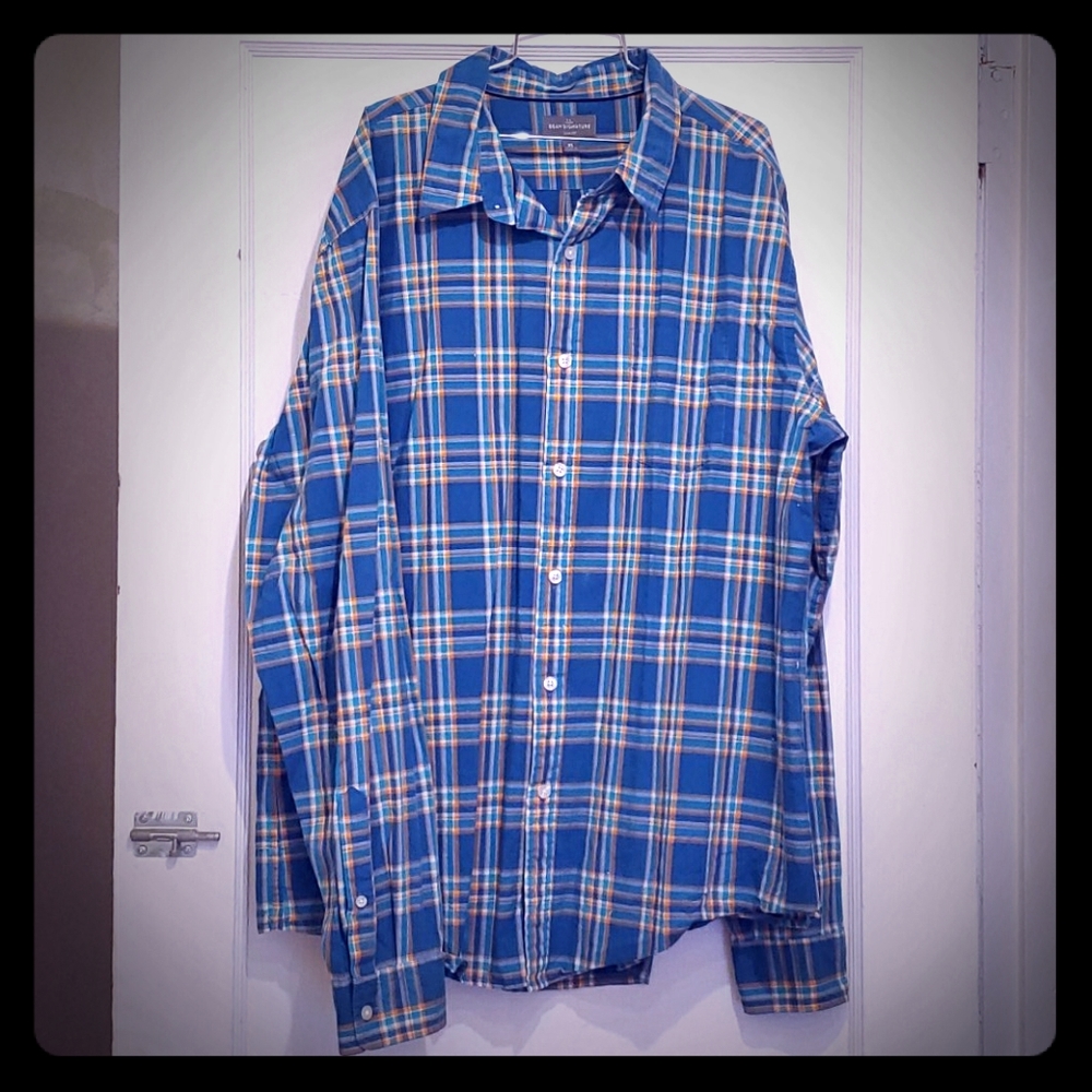 Men's LL Bean Signature Linen Shirt XL Reg